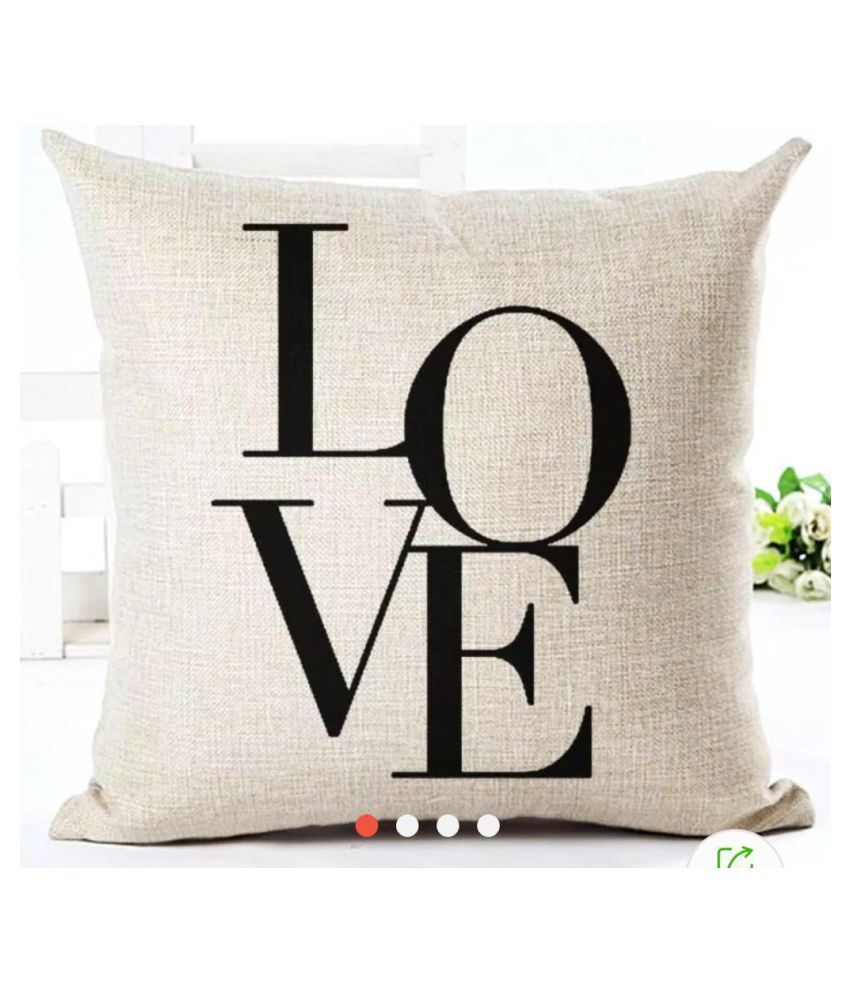 HK Collection Set of 5 Jute Cushion Covers 40X40 cm (16X16) Buy Online