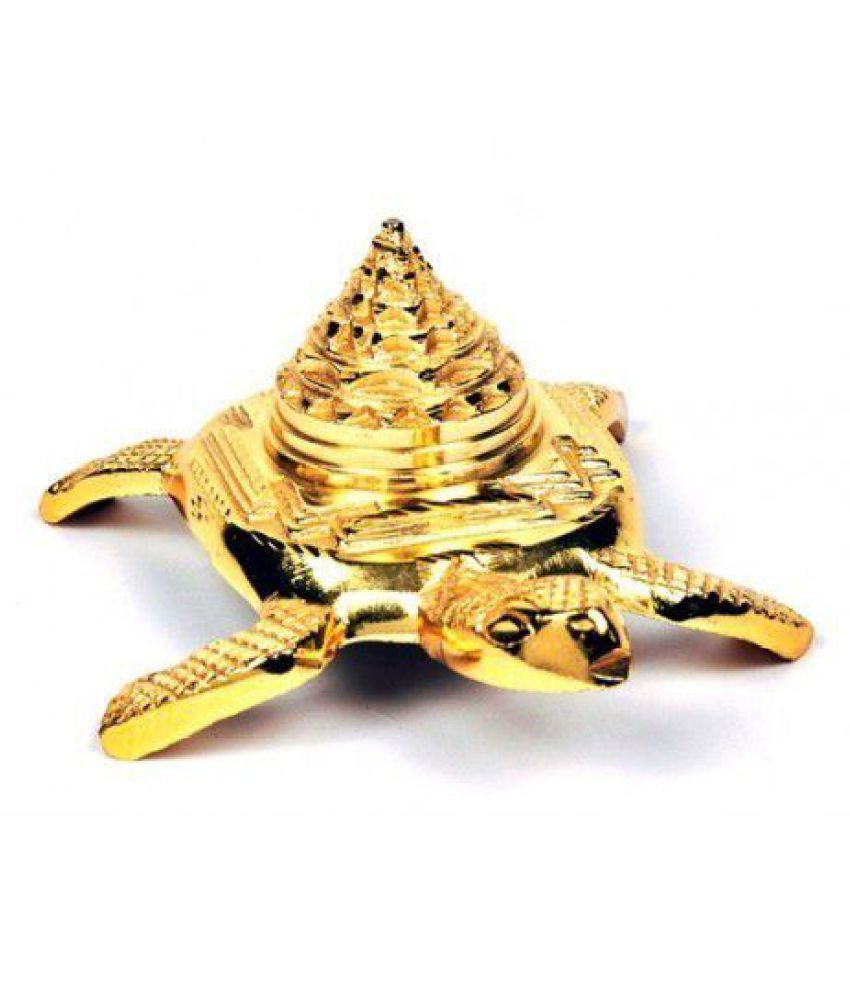     			Bansiwal Tortoise Meru Shree Yantra to Increase Positive Energy 4.5cm Brass Yantra  (Pack of 1)