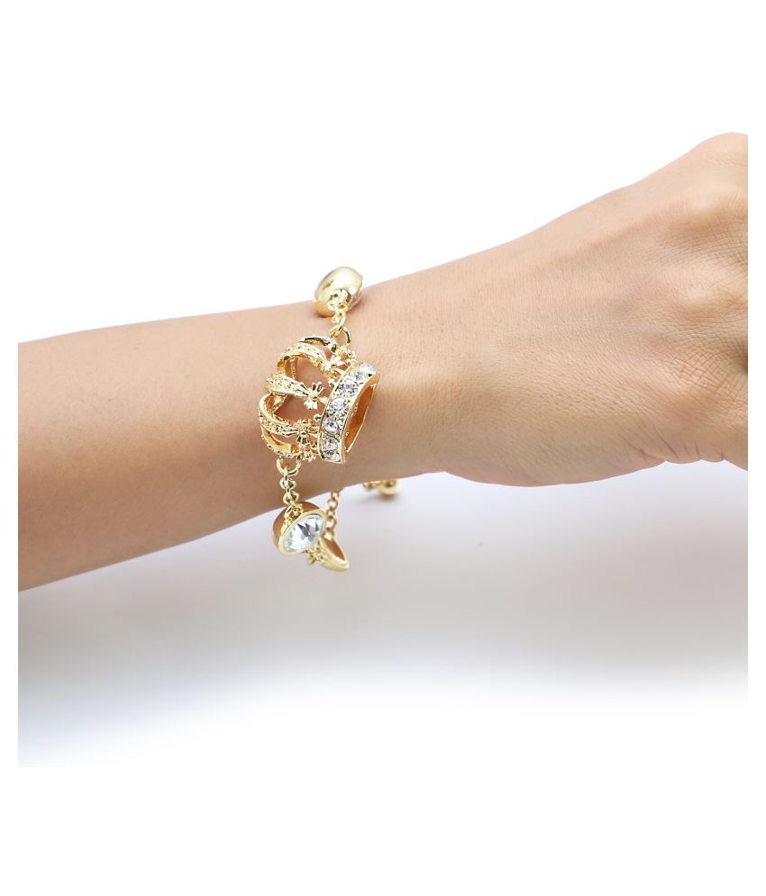 gold crown bracelet