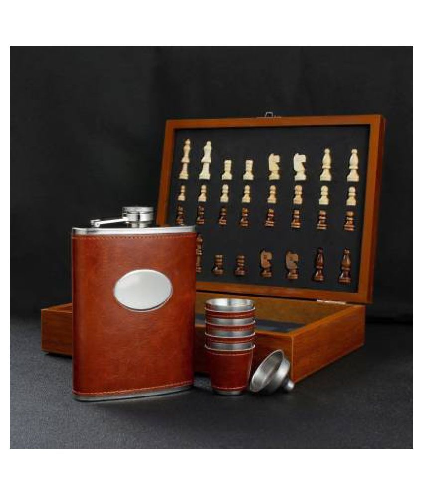     			JGG JAIN GIFT GALLERY Steel Hip Flask