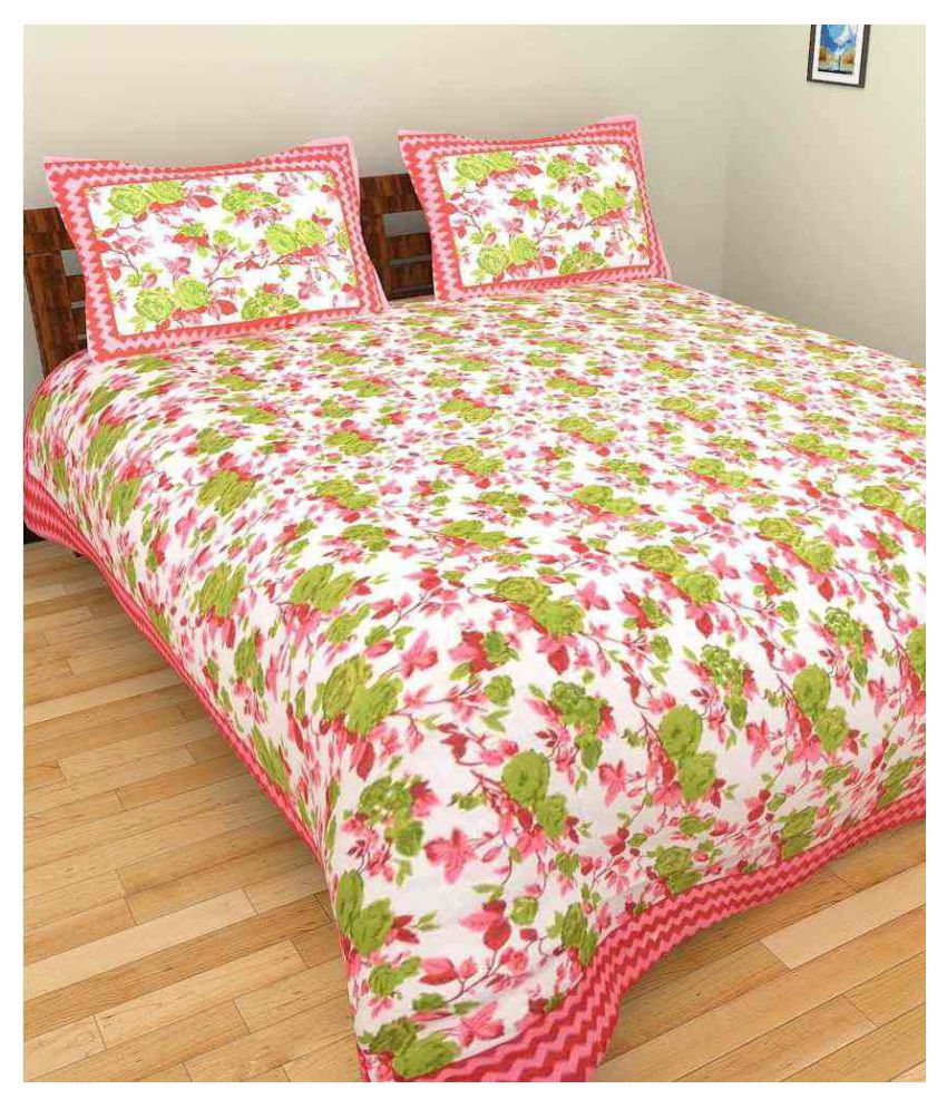 Uniqchoice Cotton Double Bedsheet With 2 Pillow Covers Buy Uniqchoice 