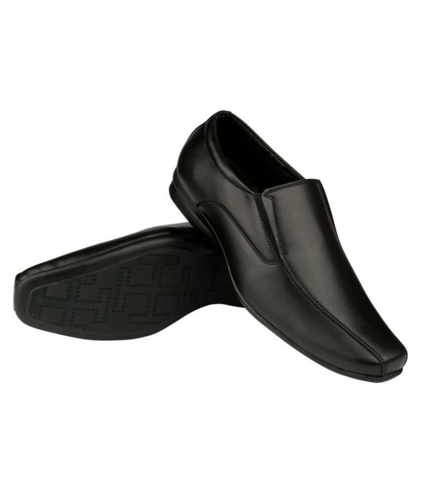 paragon max men's black formal shoes