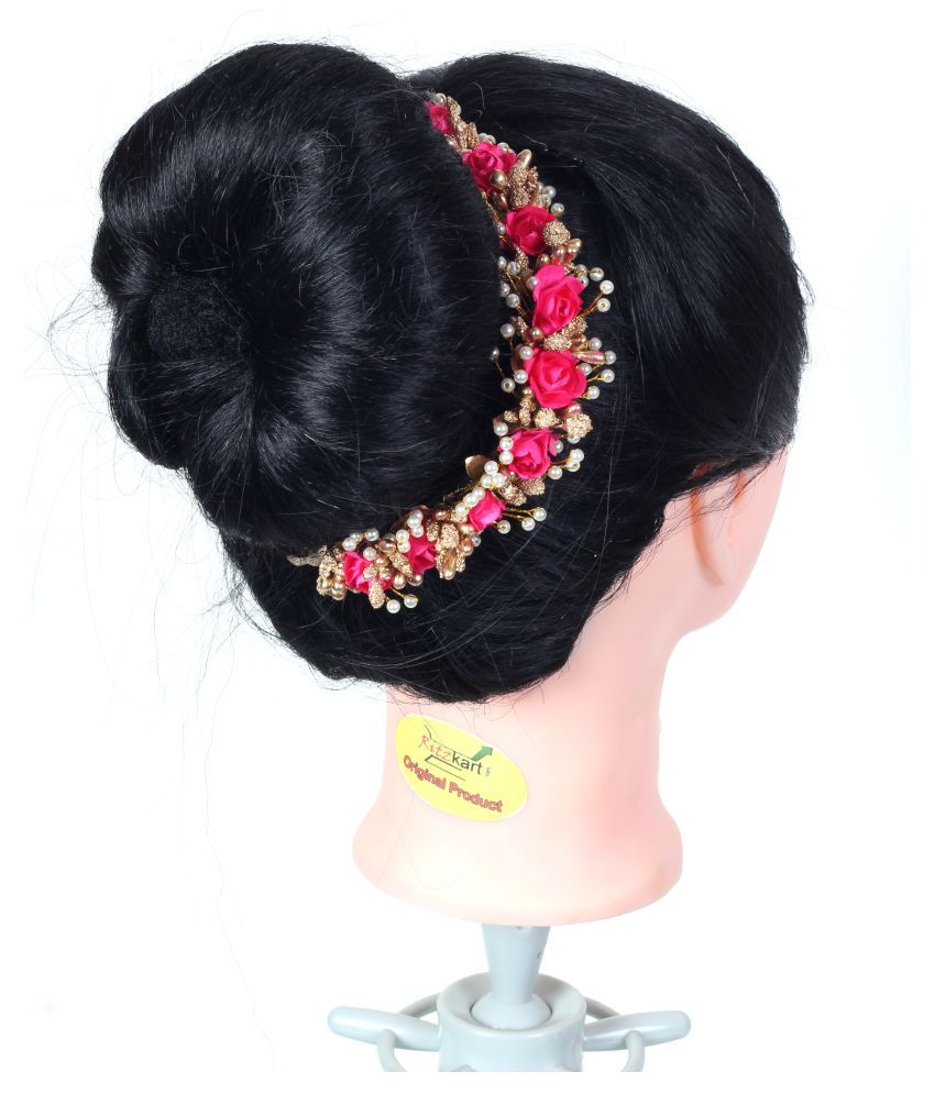 Ritzkart Pink Party Hair Bun Buy Online At Low Price In India