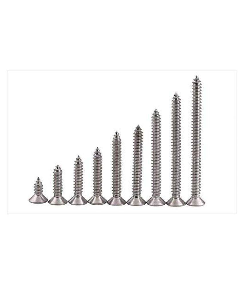 Spider Dry Wall Screws (Self Tapping) with Nickel Finish size 8 x 38mm (DWS4238N)Pack of 1000 Pcs.