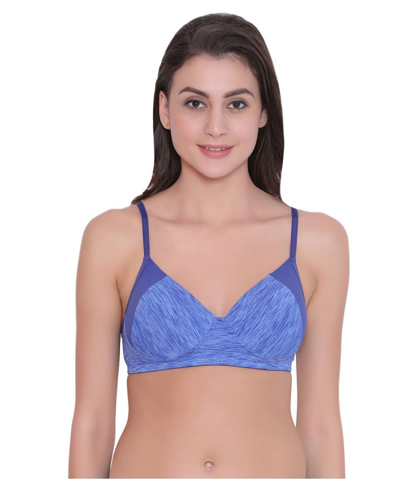     			Clovia Polyamide Lightly Padded Women's T-Shirt Bra ( Navy )