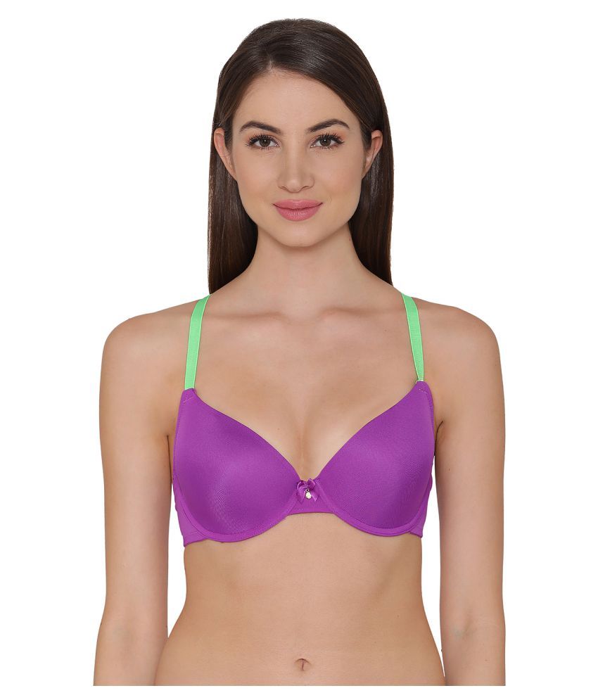     			Clovia Polyamide T-shirt Bra - Purple