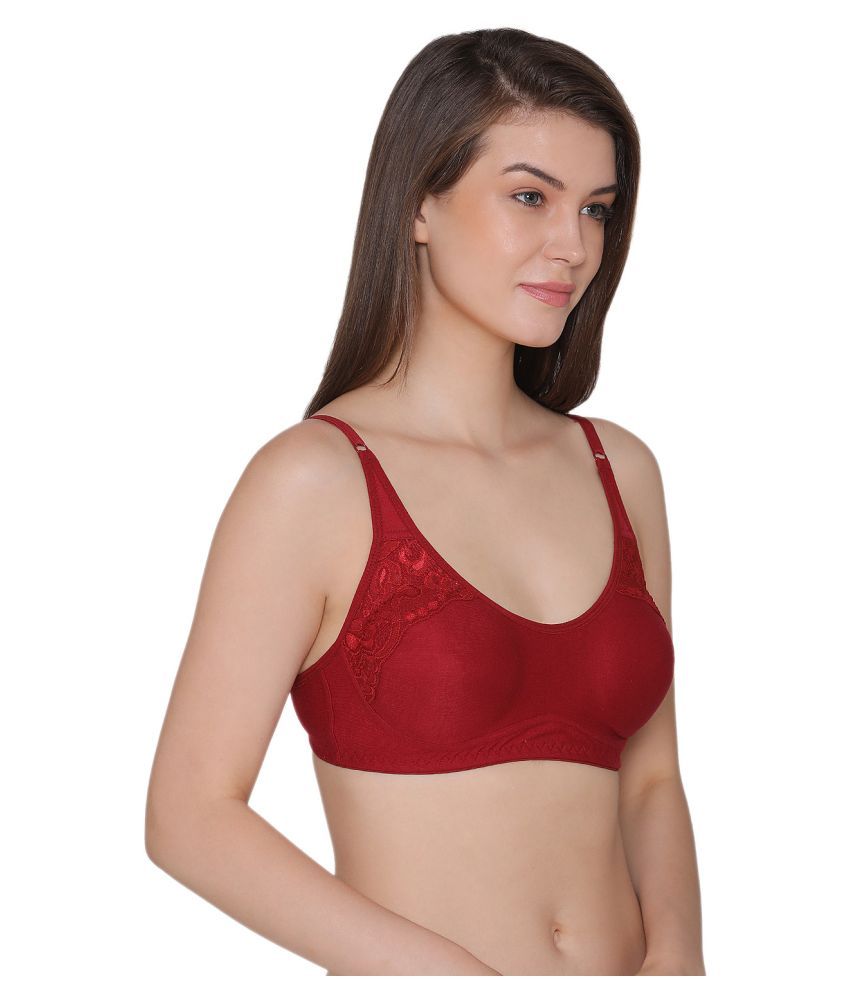     			Clovia Cotton Everyday Bra - Maroon