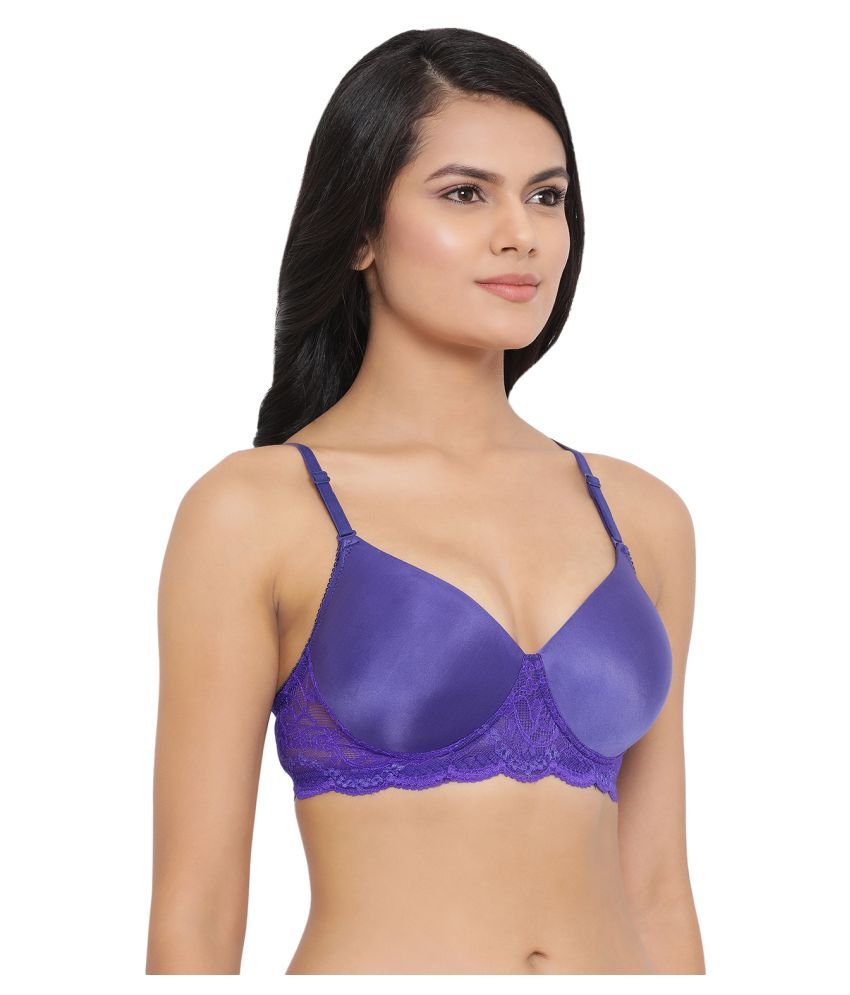     			Clovia Polyamide T-Shirt Bra - Purple