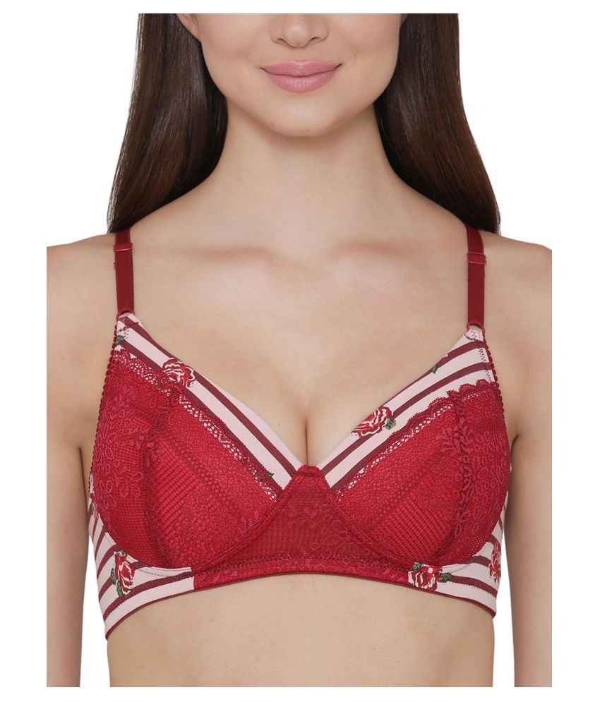     			Clovia Cotton Everyday Bra - Maroon