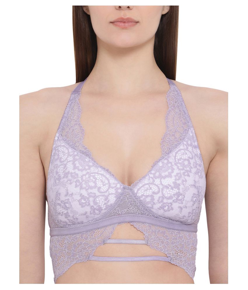     			Clovia Pack of 1 Lace Women's Bralette Bra ( Purple )