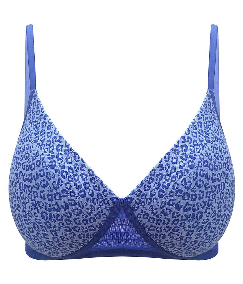     			Clovia Polyamide Lightly Padded Women's T-Shirt Bra ( Blue )