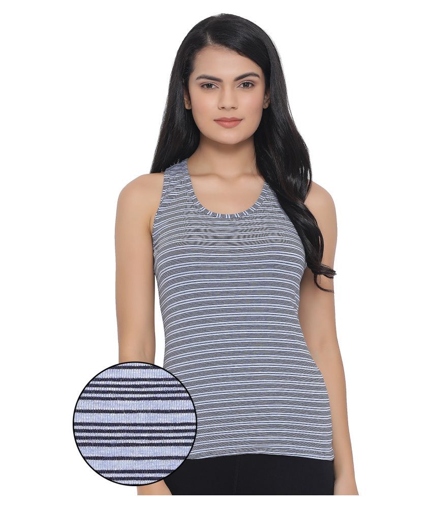     			Clovia Cotton Blended Camisoles - Grey