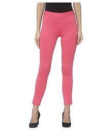 womens pink jeggings