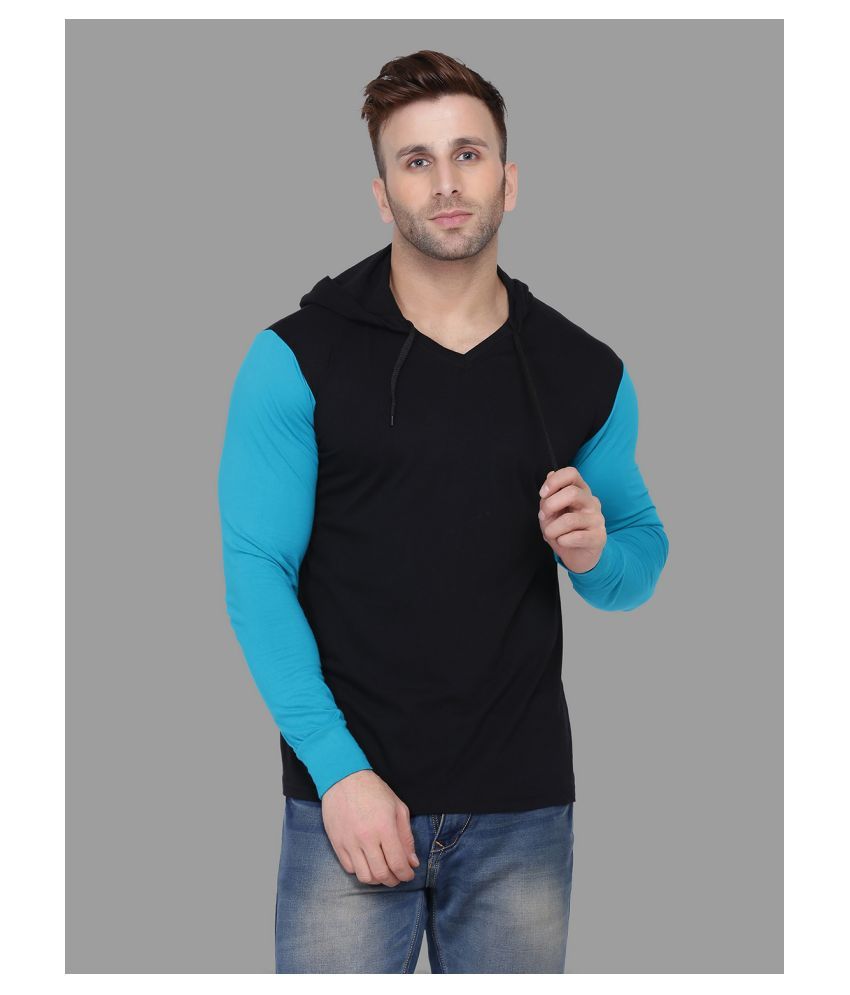     			Tfurnish Cotton Blend Turquoise Solids T-Shirt