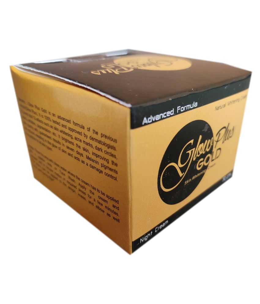 glow plus gold night cream