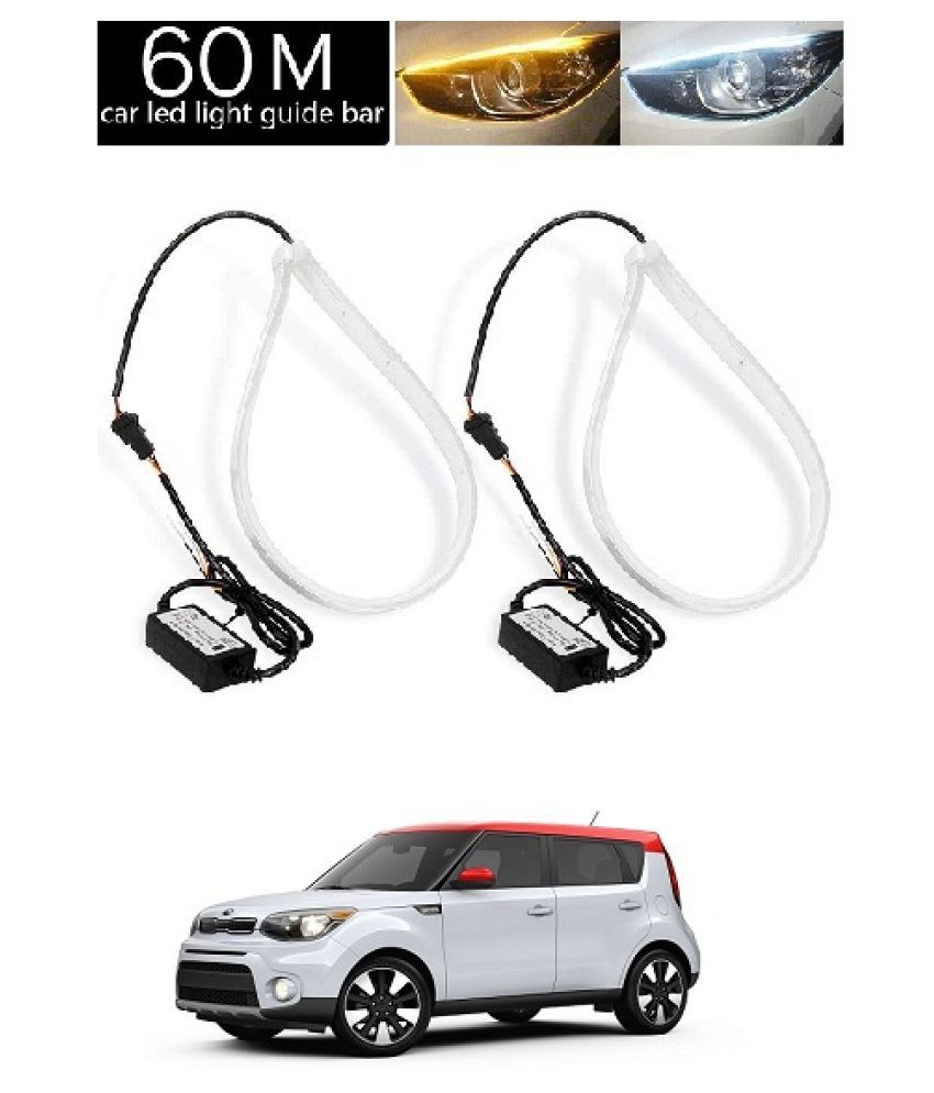 Neeb Traders Kia Soul 2019 Car Led Strip Headlight White Daytime
