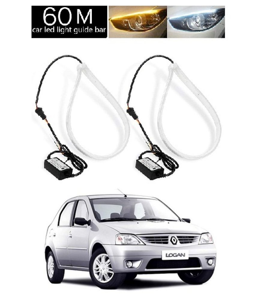 Neeb Traders mahindra logan Car Led Strip Headlight White Daytime