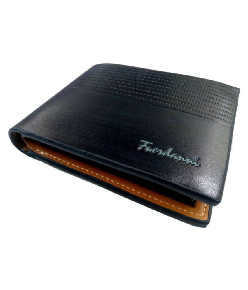     			Fuerdanni Leather Blue Casual Regular Wallet