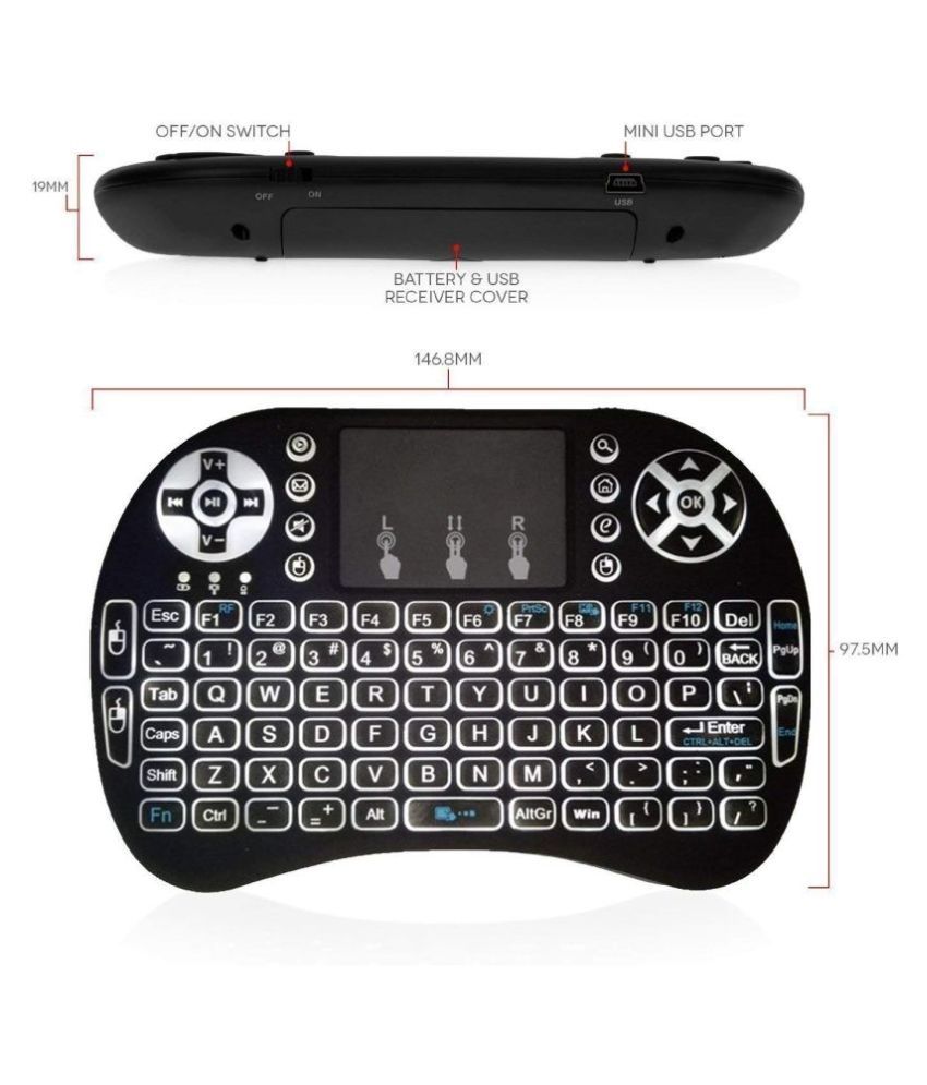 Mini Keyboard Wireless Keyboard Black Wireless Desktop Keyboard - Buy Mini Keyboard Wireless ...