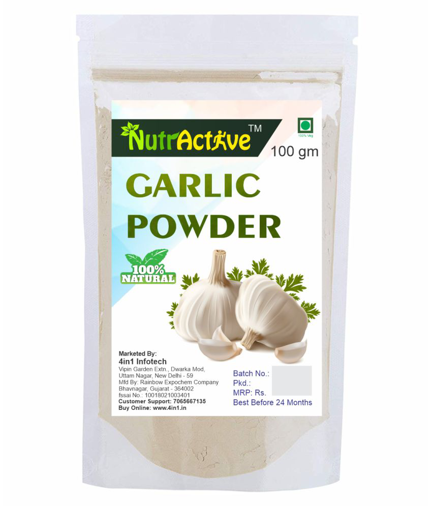 NutrActive Pure Garlic Powder 100 gm