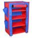 FABURA Metal Collapsible Shoe Stand Blue, Red, 4 Shelves