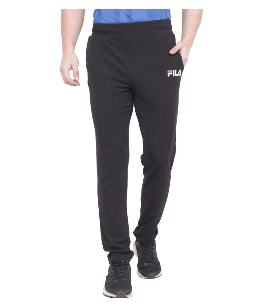 Fila Black Track pant For All Sport & Workout - Buy Fila Black Track ...