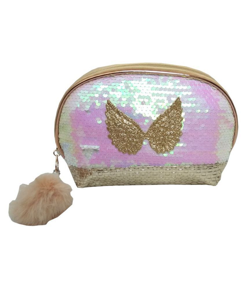 JMAS Gold Makeup Pouch Kit Bag Buy JMAS Gold Makeup Pouch Kit Bag
