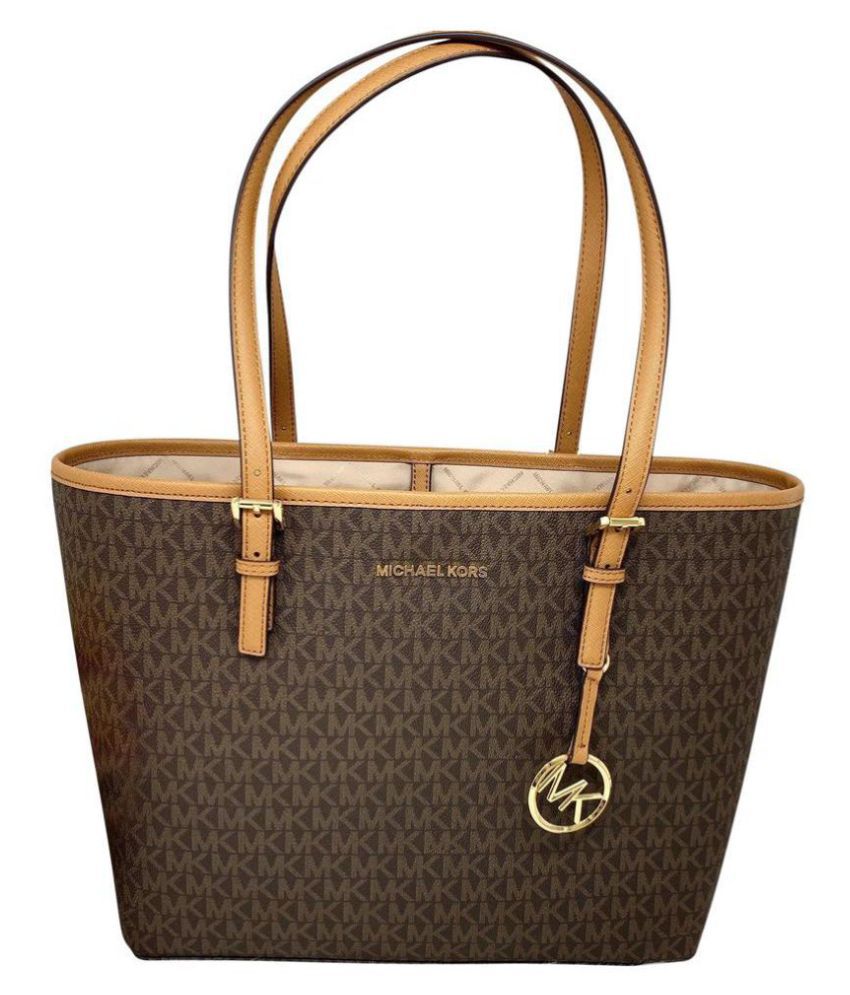 mk brown handbag