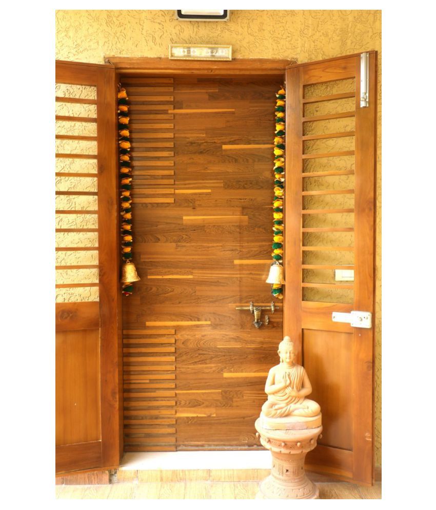 Ronak Creations Artificial Marigold Flower Hanging Toran 122 CM Door