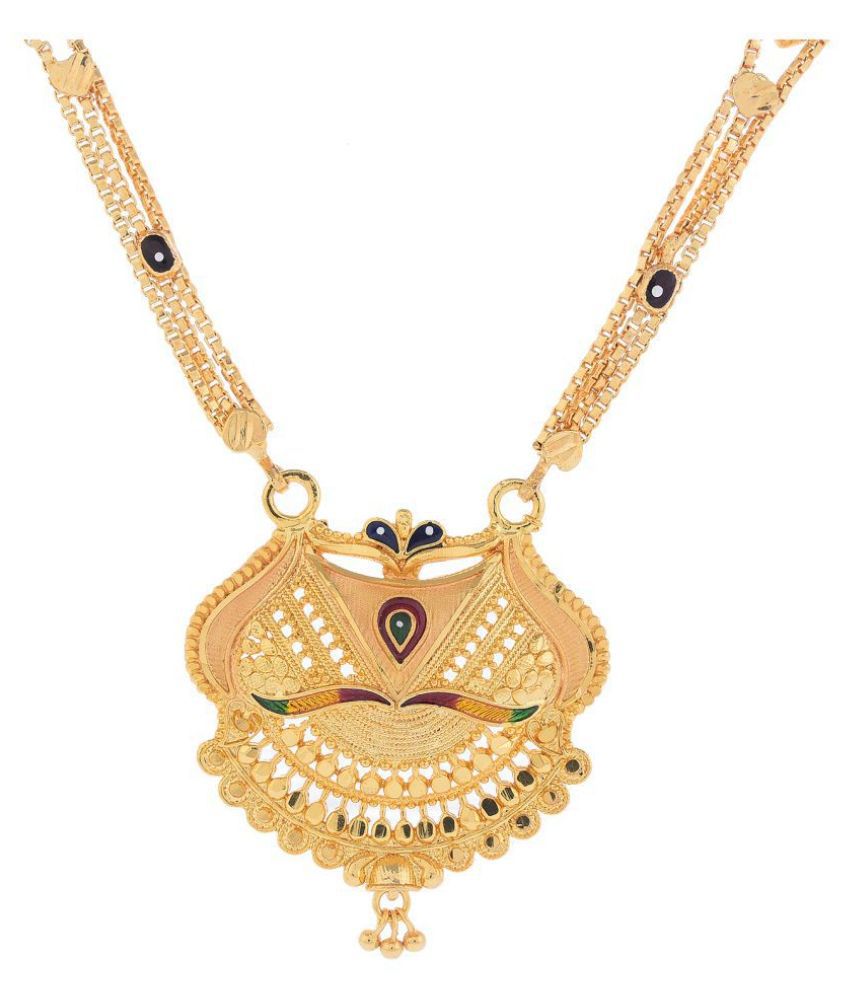 Bhagya Lakshmi Women's Pride Traditional Gold Plated Mangalsutra For ...