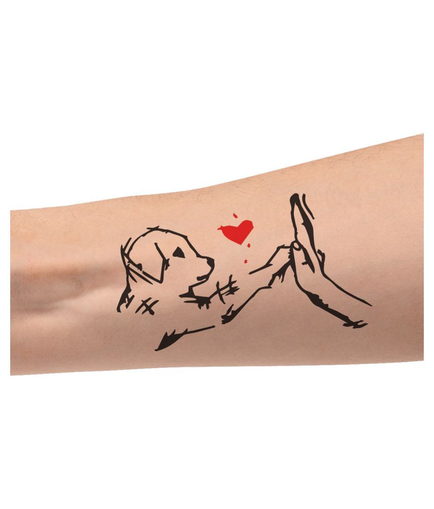 Ordershock Dog Puppy Love Hand Waterproof Men and Women Temporary Body  Tattoo Buy Ordershock Dog Puppy Love Hand Waterproof Men and Women  Temporary Body Tattoo at Best Prices in India  Snapdeal