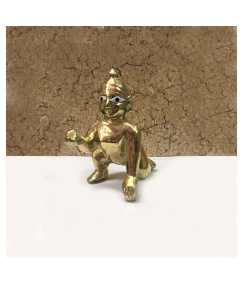     			Laddu Gopal Brass Statue Kanha Idol