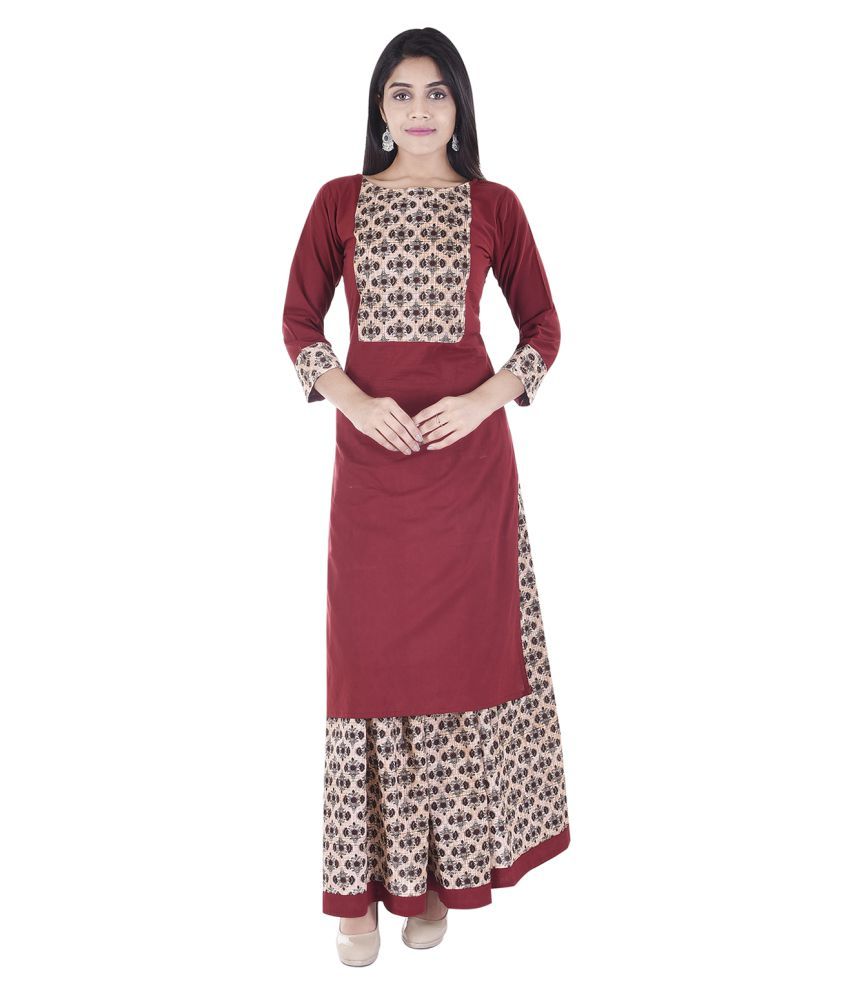 NEHIKA Cotton Kurti With Skirt Stitched Suit Buy NEHIKA Cotton