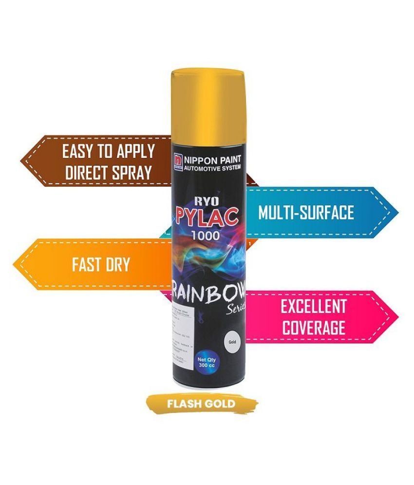 Nippon Paint RS Spray Paint Flash Gold Ryo Pylac 1000 (300 ml) Buy Nippon Paint RS Spray Paint