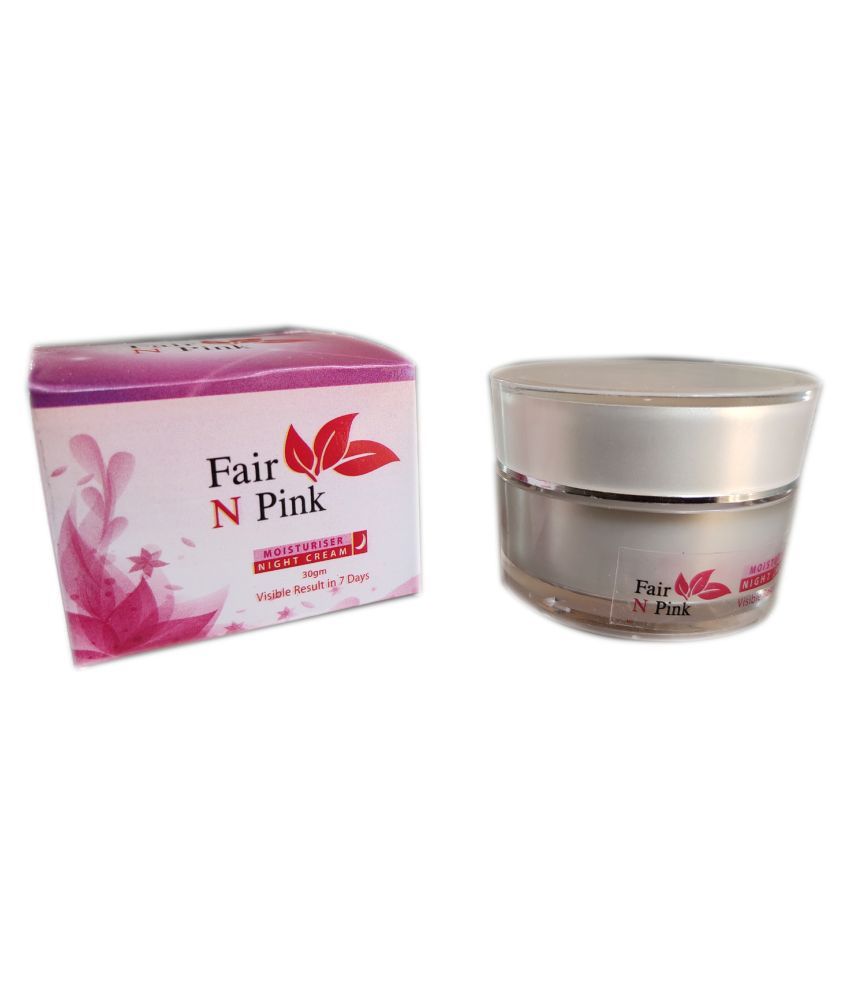 Fair N Pink Moisturiser Skin Whitening Night Cream 30 gm Moisturizer 30 ...