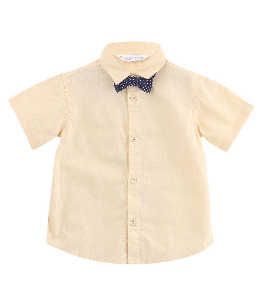 Formal Shirt With Bow Tie Yellow 0-3M - Buy Formal Shirt With Bow Tie ...