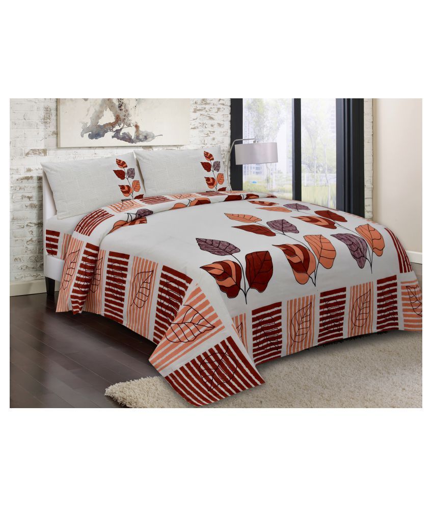 Quilt 'N' RAZAI Cotton Double Bedsheet with 2 Pillow Covers Buy Quilt