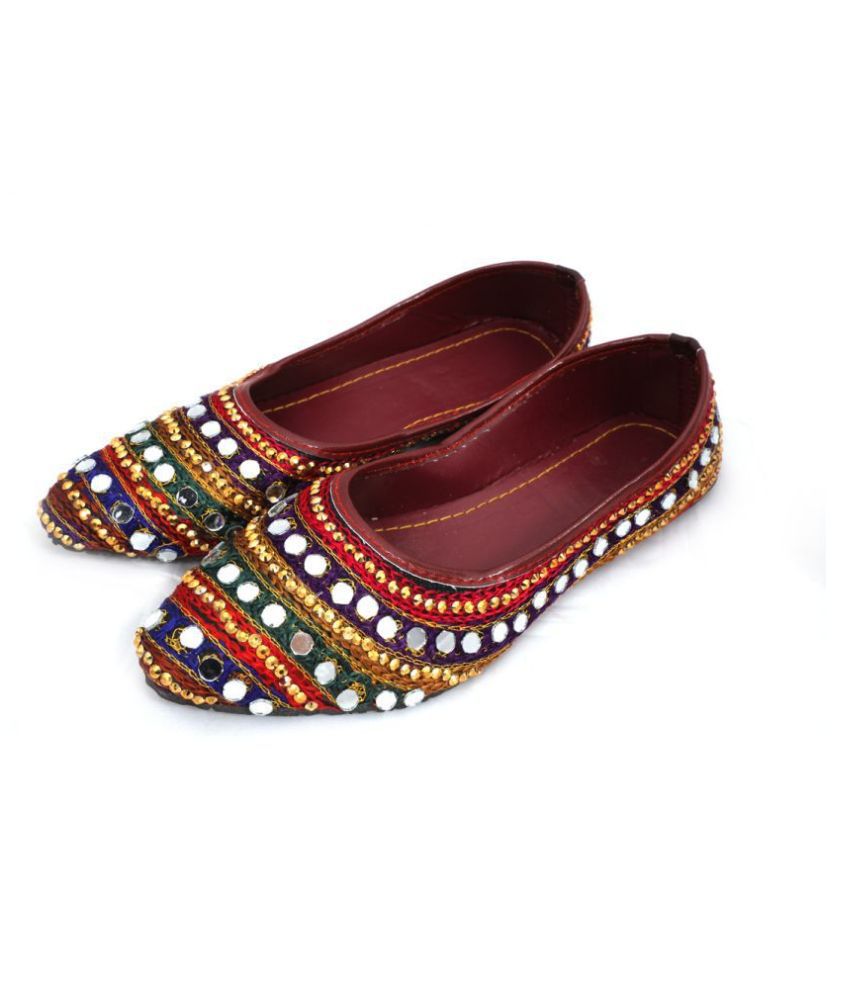 rajeraj Multi Color Ethnic Footwear