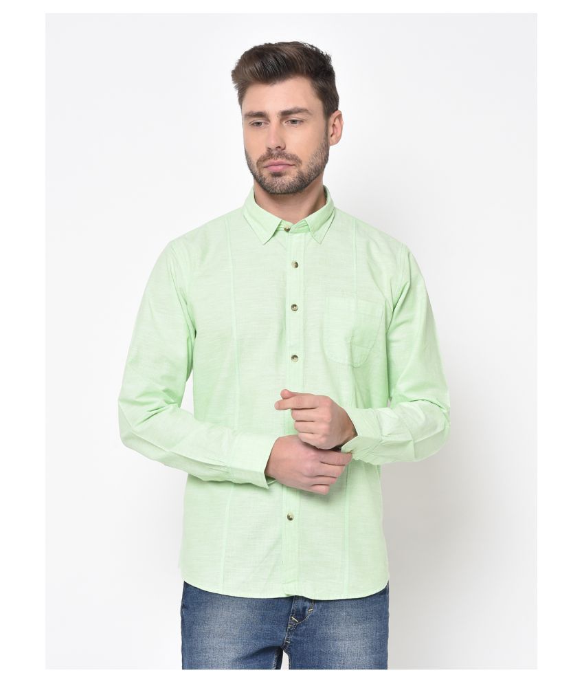     			Duke 100 Percent Cotton Green Shirt