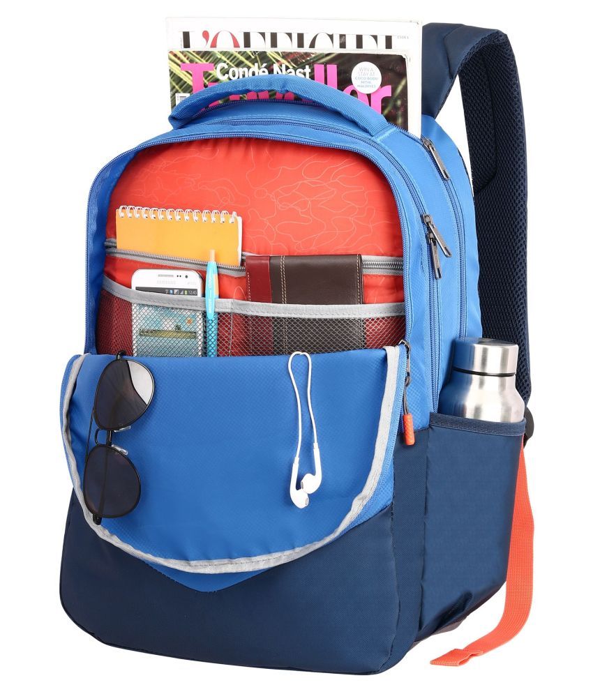 LAVIE SPORT Blue Backpack 35 Ltrs College Bags Office Bags Shoulder ...