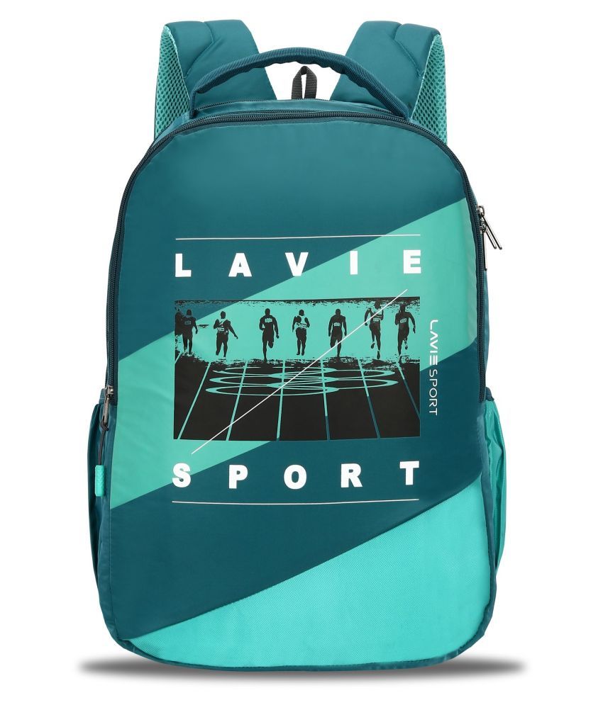 LAVIE SPORT Green Backpack 35 Ltrs College Bags Office Bags Shoulder