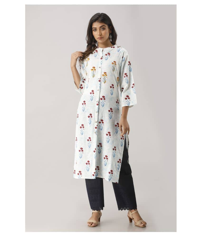 Mohpaash Cotton Kurti With Palazzo 