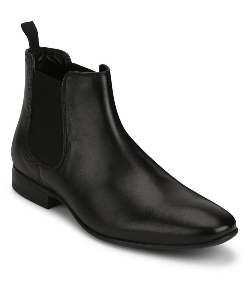 Red Tape Black Chelsea boot - Buy Red Tape Black Chelsea boot Online at ...