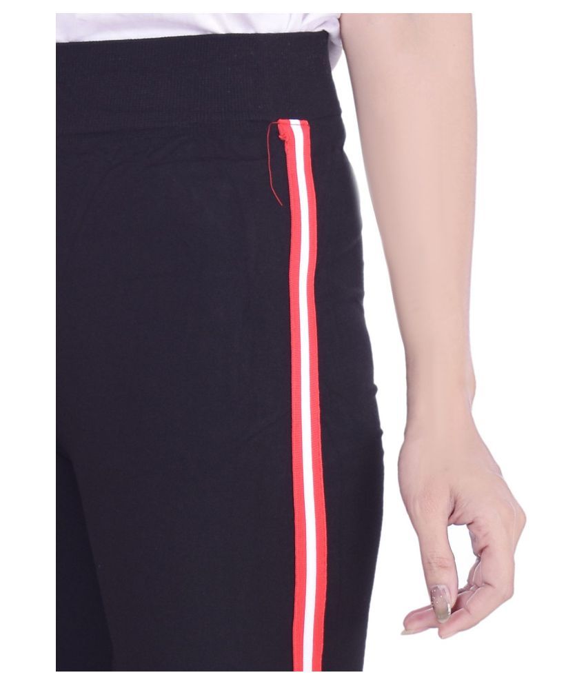black cotton jeggings