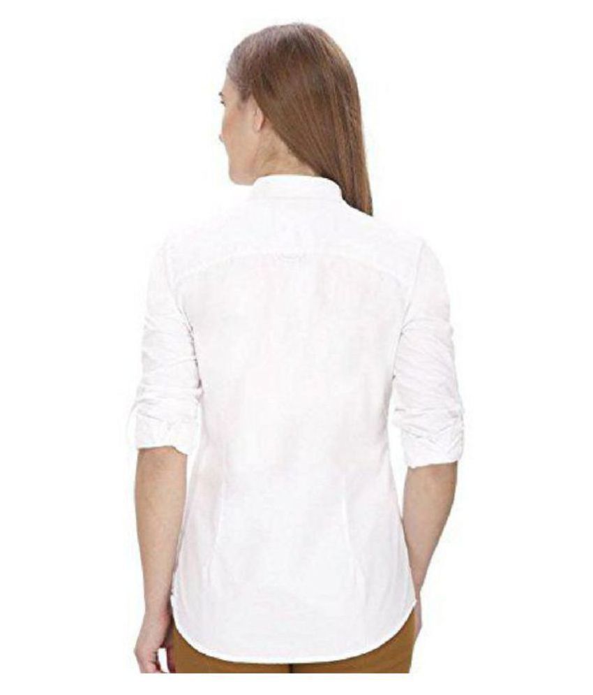 white rayon shirt