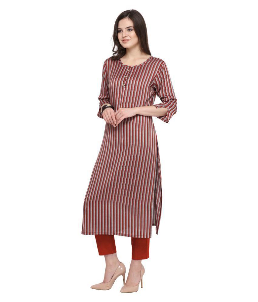 kurti maroon colour