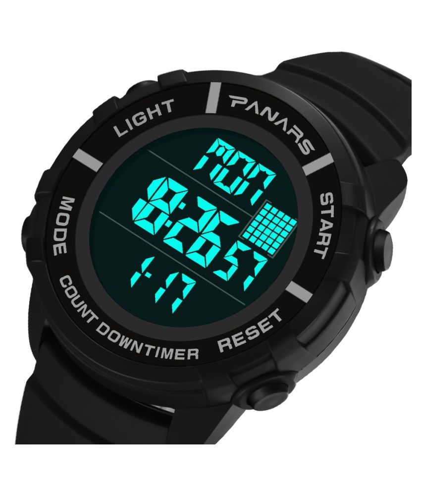 PANARS PNRS-8103-Black Silicon Digital Men's Watch - Buy PANARS PNRS-8103-Black Silicon Digital ...
