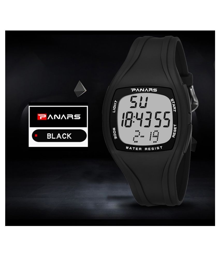 PANARS PNRS-8112-Black Silicon Digital Men's Watch - Buy PANARS PNRS-8112-Black Silicon Digital ...