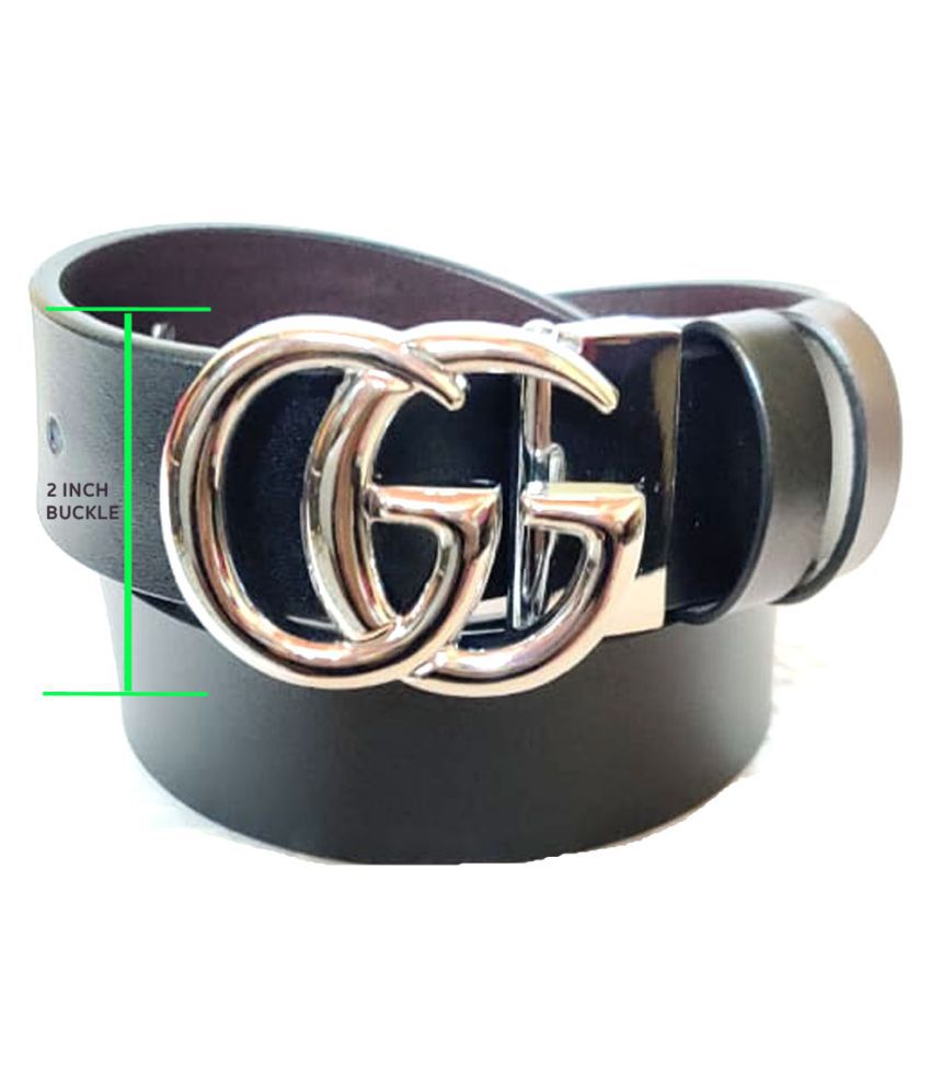 gucci belt Black Leather Party Belt: Buy Online at Low Price in India - Snapdeal