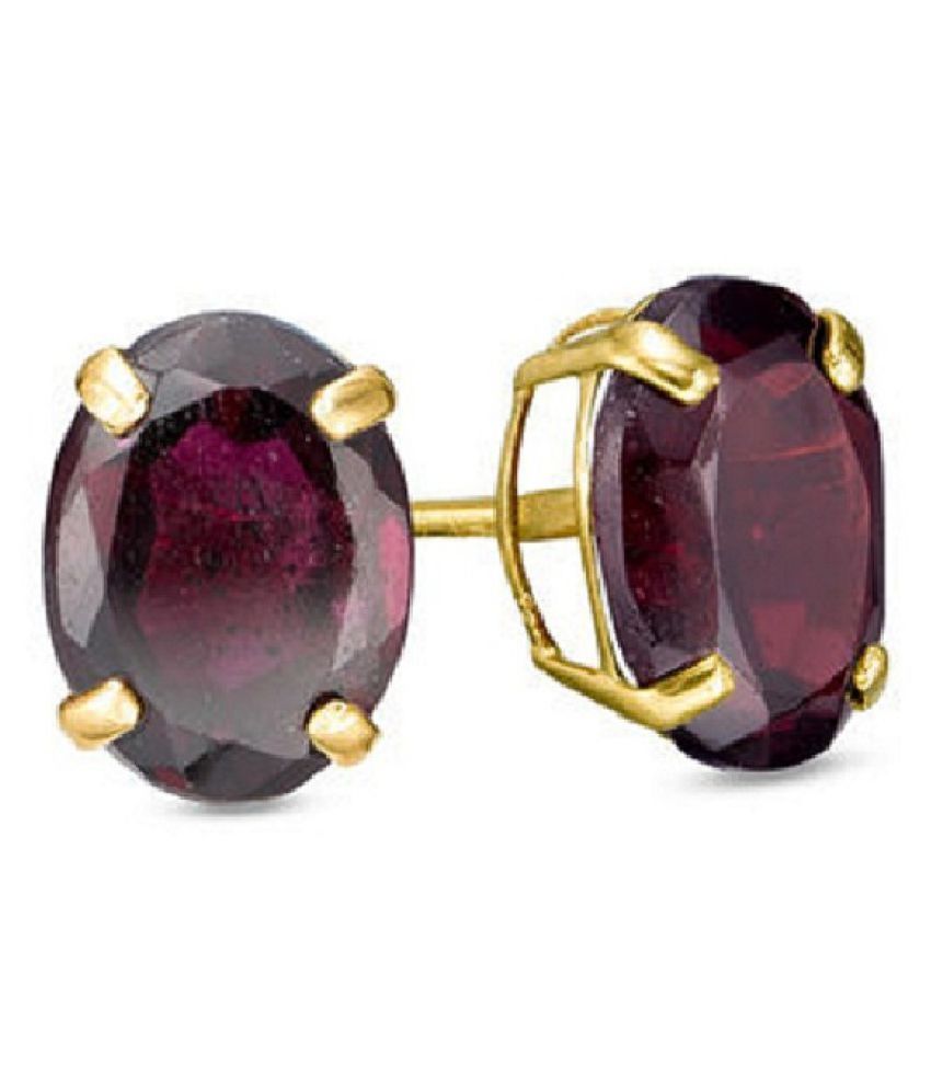 garnet gemstone earrings